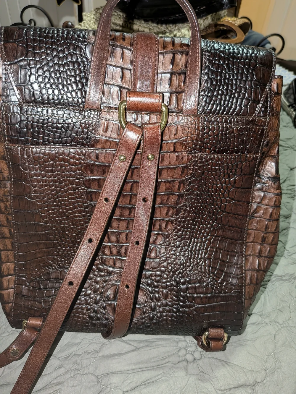 Brahmin Leather Backpack